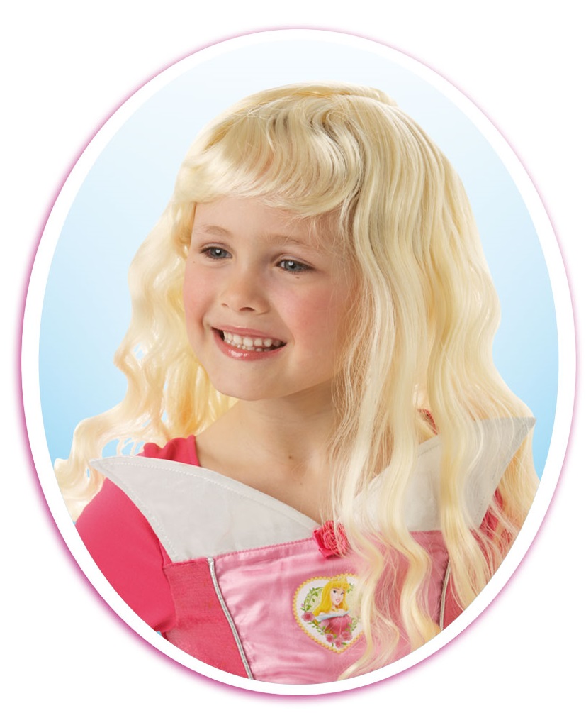 Billede af Disney Prinsesse Tornerose Paryk til børn, udklædning