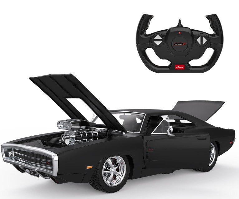 Se Dodge Charger R/T Fjernstyret Bil 1:16, 2.4G Sort hos MM Action