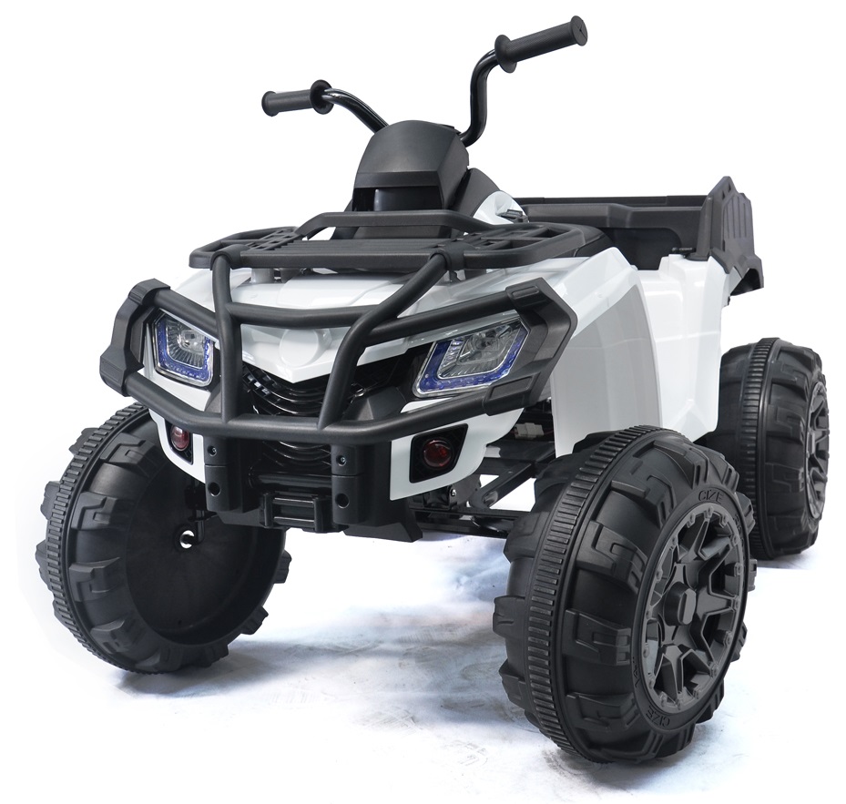 Se EL ATV XL til børn 24V med gummihjul, Hvid hos MM Action