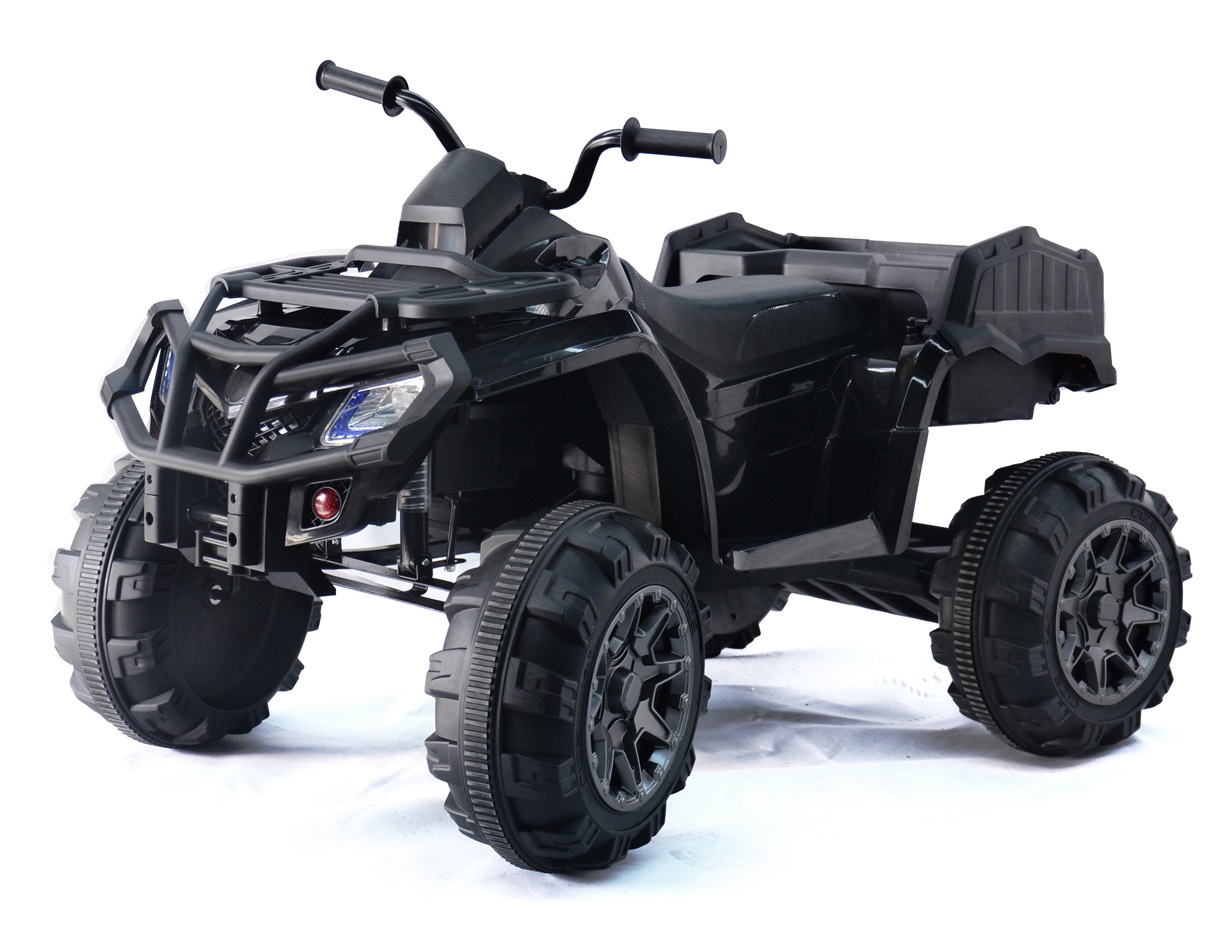Se EL ATV XL til børn 24V med gummihjul, Sort hos MM Action