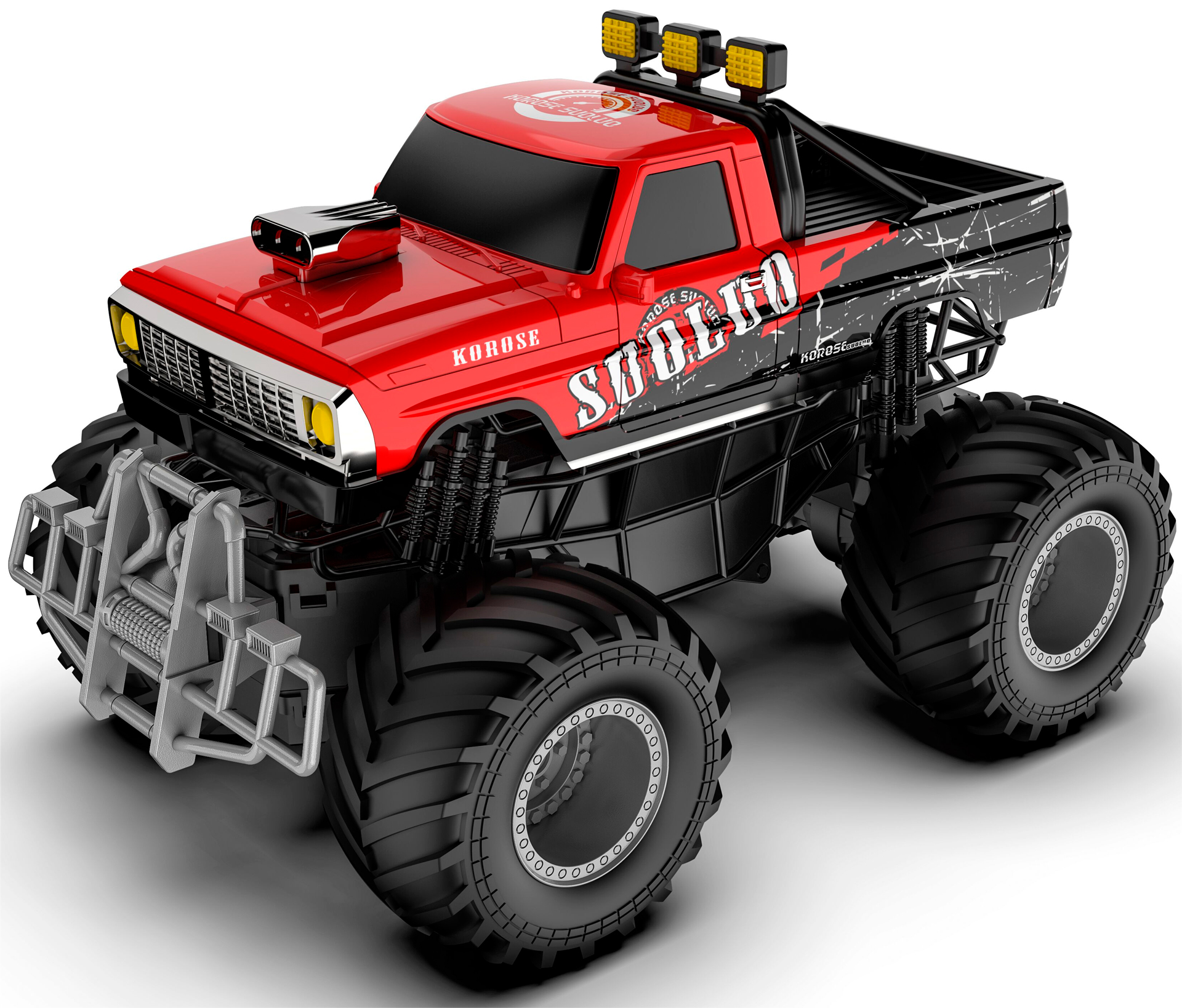 Billede af Fjernstyret Monstertruck SuoLuo 2.4G 1:18 Rød