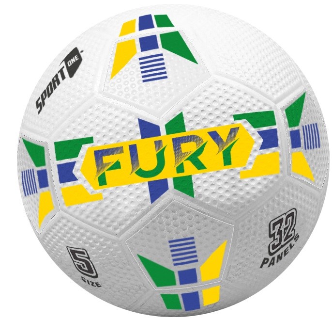 Se Fodbold Sport1 ''Fury'' Str. 5, Gummi hos MM Action