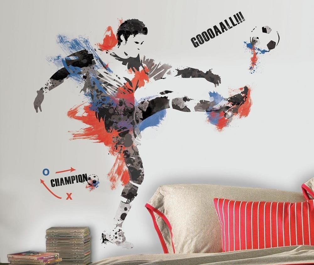 Billede af Fodboldspiller Gigant Wallsticker