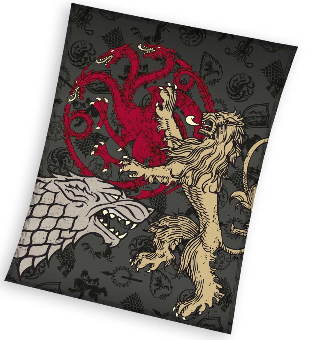 Se Game Of Thrones Coral Fleece Tæppe - 150 X 200 Cm hos MM Action