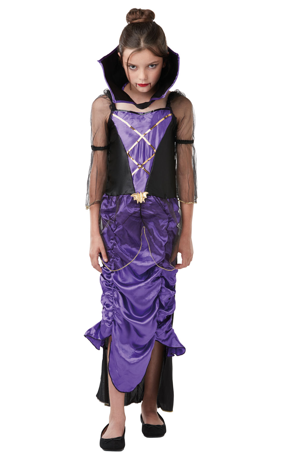 Jeg har en engelskundervisning nedadgående Relativ størrelse Gothic Vampyr Lilla Kappe Halloween udklædning til børn Kr. 149 - på lager  til omgående levering
