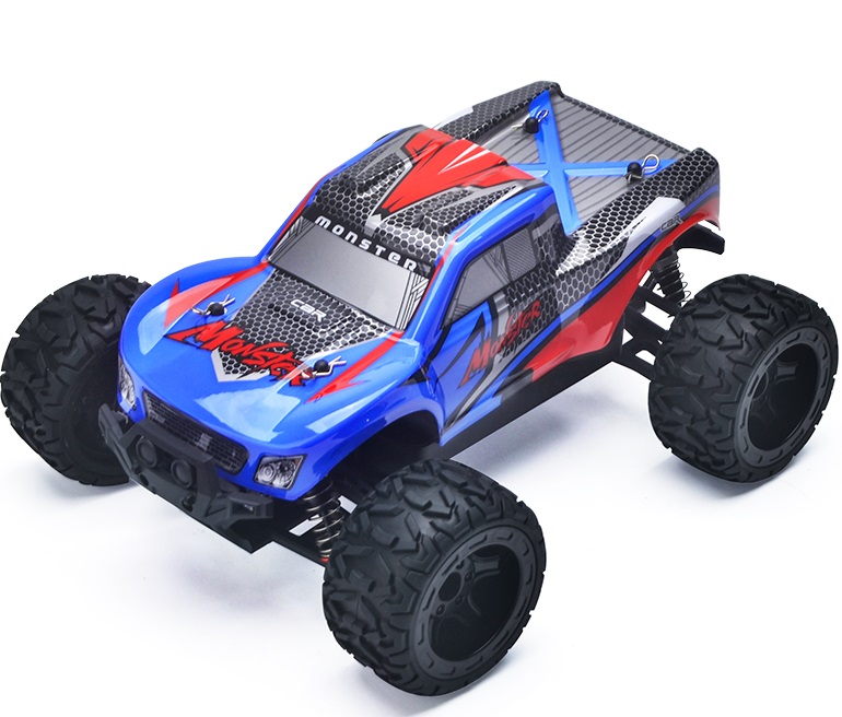 Billede af Guokai MonsterTruck 1:16 4WD Fjernstyret 2.4Ghz 35km/t Blå hos MM Action