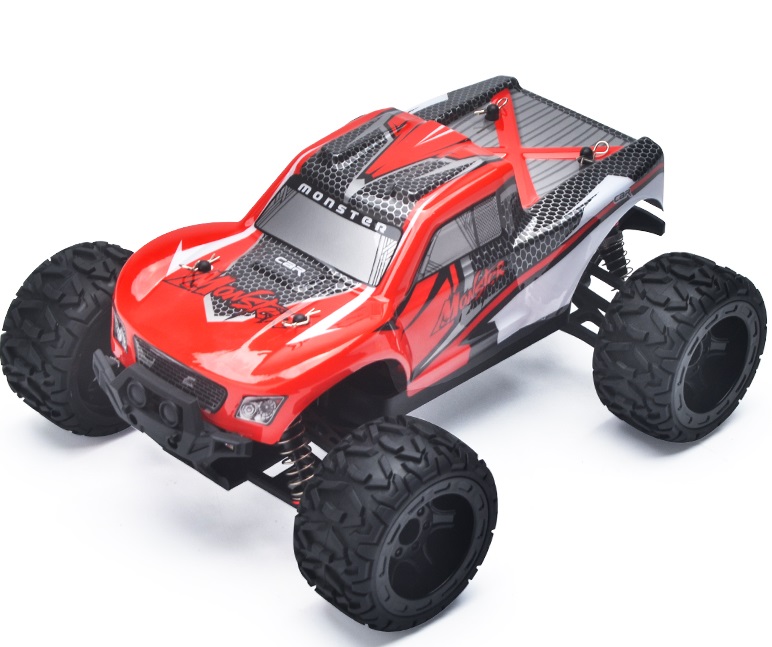 Billede af Guokai MonsterTruck 1:16 4WD Fjernstyret 2.4Ghz 35km/t Rød hos MM Action