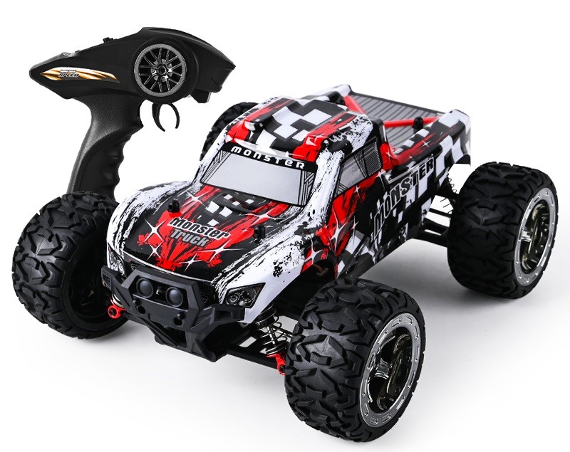 Billede af Guokai Monstertruck 1:16 Brushless 4WD Fjernstyret 2.4Ghz 45km/t Rød hos MM Action