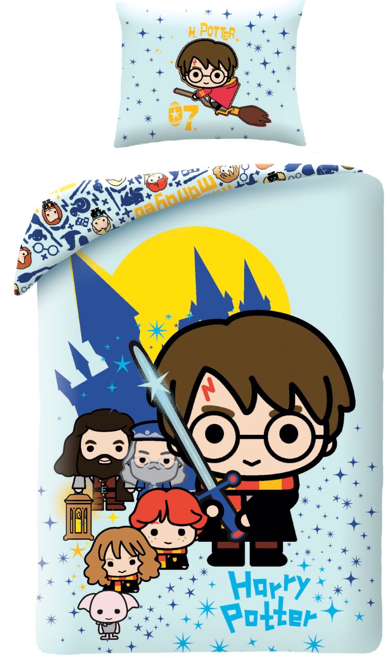 Se Harry Potter Junior Sengetøj 100 X 135 Cm - 100 Procent Bomuld hos MM Action