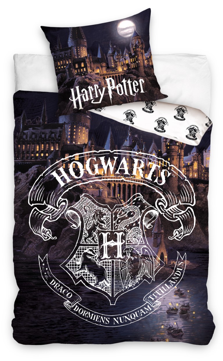Se Harry Potter Hogwarts Sengetøj, 100 Procent Bomuld hos MM Action