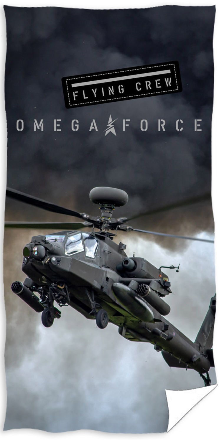 Helikopter ''Omege Force'' Badehåndklæde - 100 procent bomuld