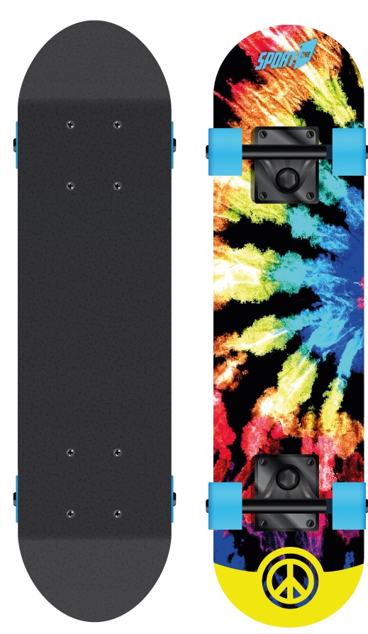 Billede af Hippy Peace Skateboard til Børn