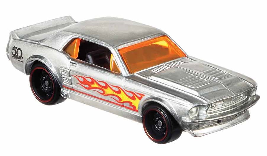 Billede af Hot Wheels 50TH Zamac Flames - '67 FORD MUSTANG COUPE hos MM Action