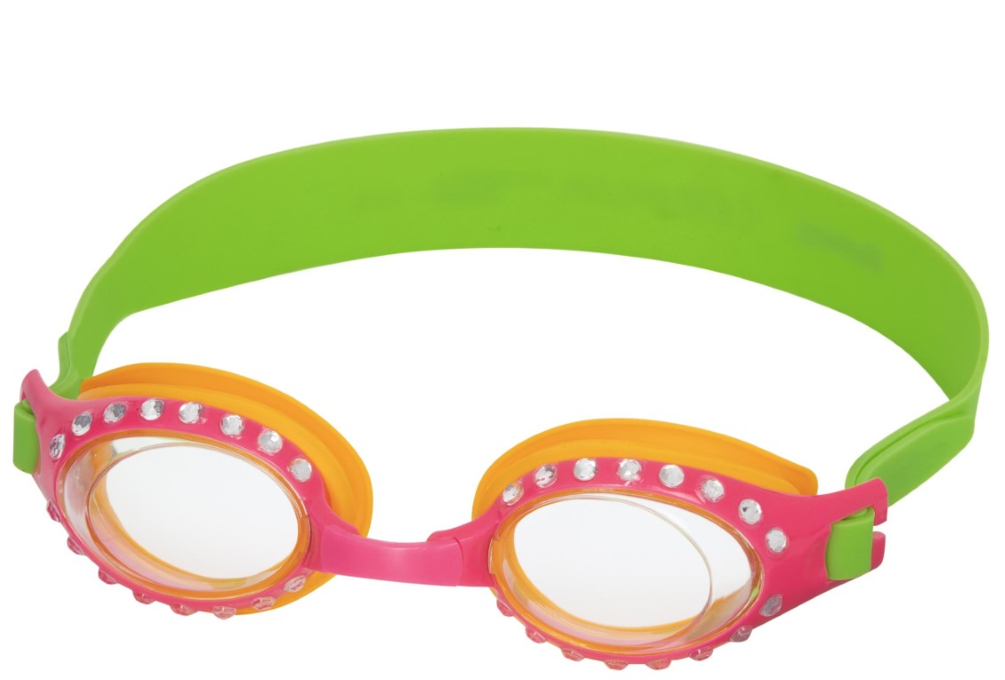 Se Hydro-Swim Svømmebrille ''Sparkle `N Shine'' fra 7 år, Pink hos MM Action