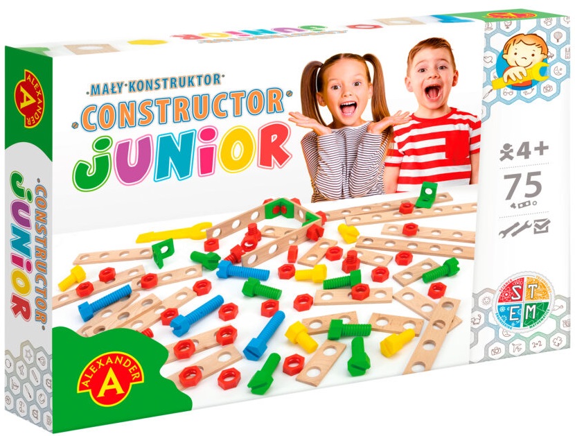 Billede af Junior Træ Konstruktionsbyggesæt 75 dele