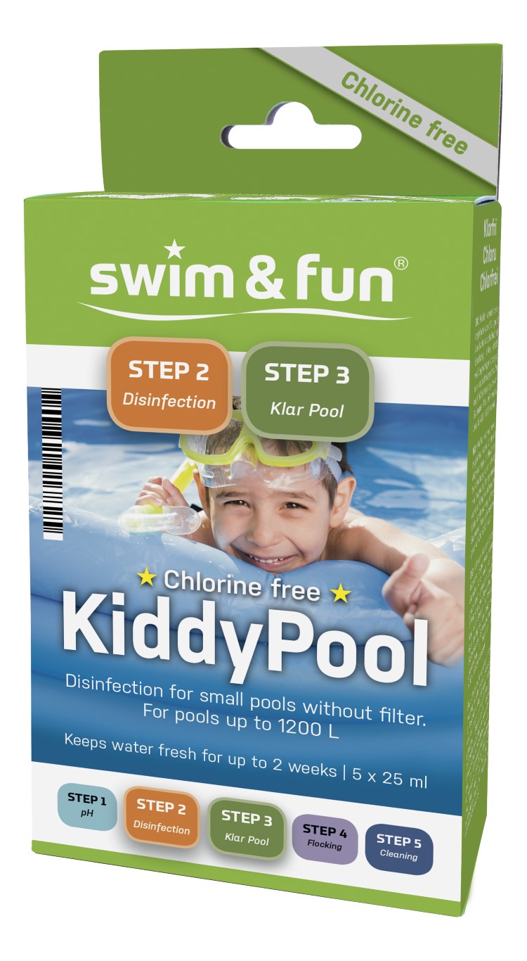 Se Kiddy Pool klorfri vandpleje til soppebassin hos MM Action