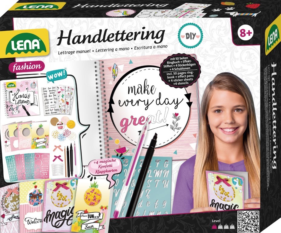 Se Lena Hand Lettering Stor pakke hos MM Action