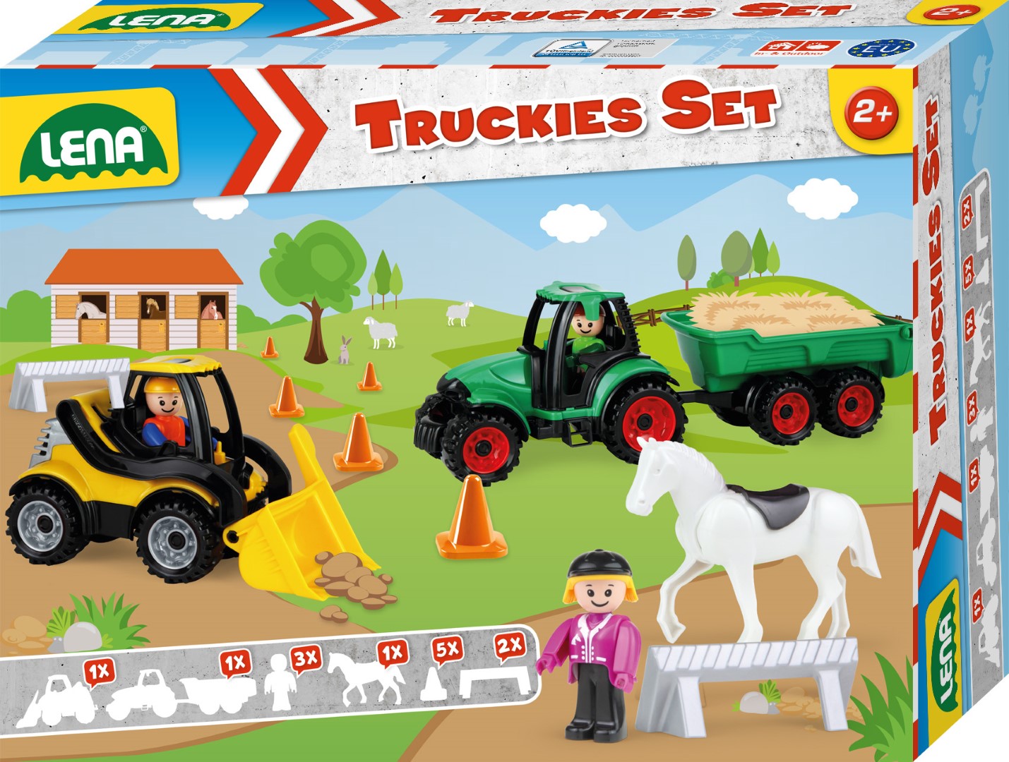 Se Lena Truckies bondegårdssæt med traktor m.v. hos MM Action