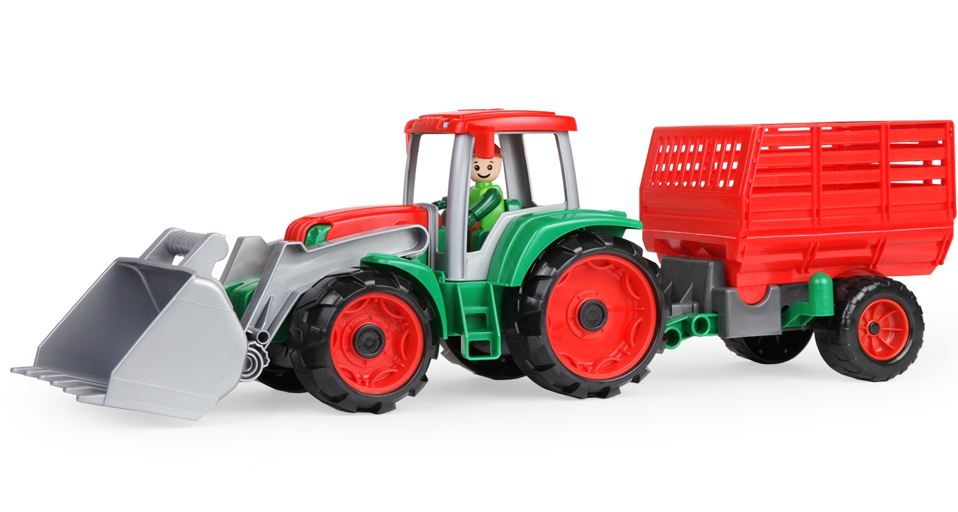Se Lena TRUXX-traktor med høanhænger hos MM Action