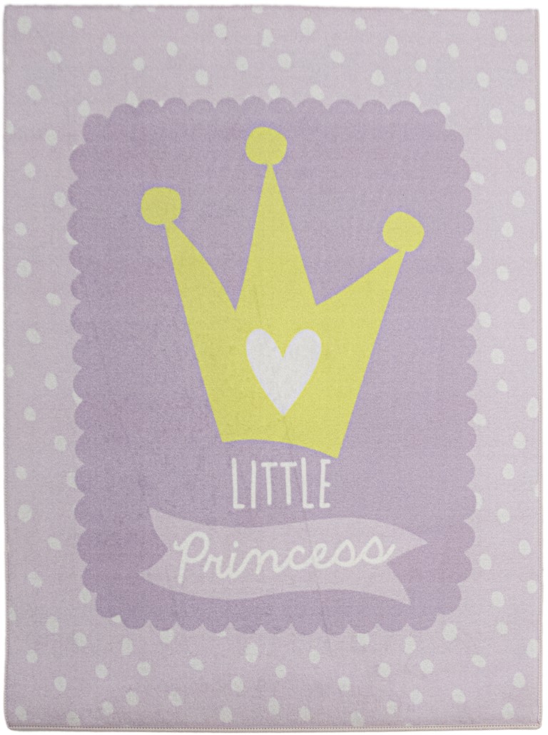 Se Lille Prinsesse De Luxe gulvtæppe til børn 95x125 hos MM Action
