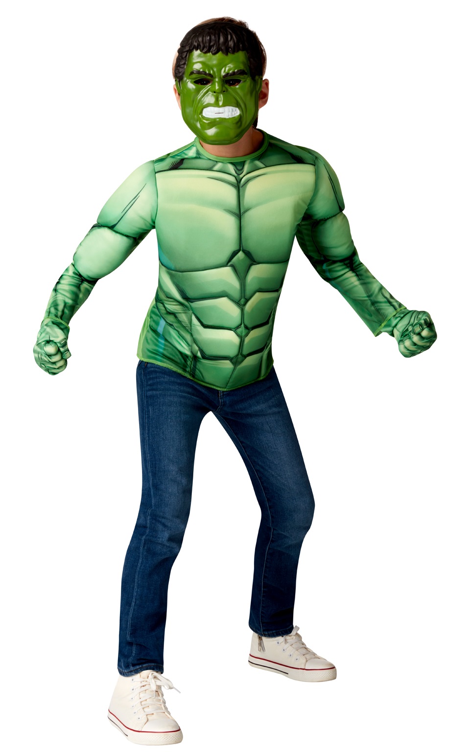 Billede af Marvel Hulk Muskuløs overkrop med maske, 4-7 år