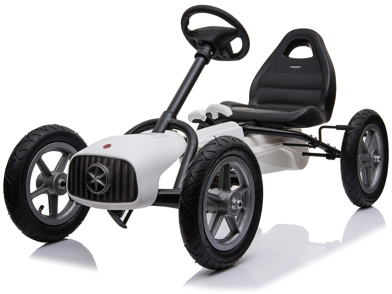 Billede af MegaLeg Pedal AIR Gokart 1903 til børn, Hvid