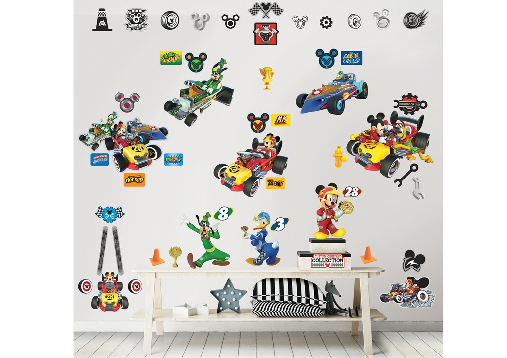 Billede af Mickey Mouse Roadster Racer Wallstickers