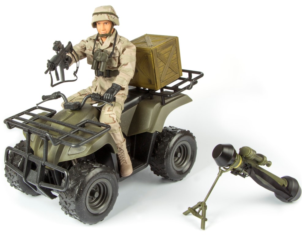 Billede af Militær ATV 1:6 med Action Figur 30,5cm (Model B)