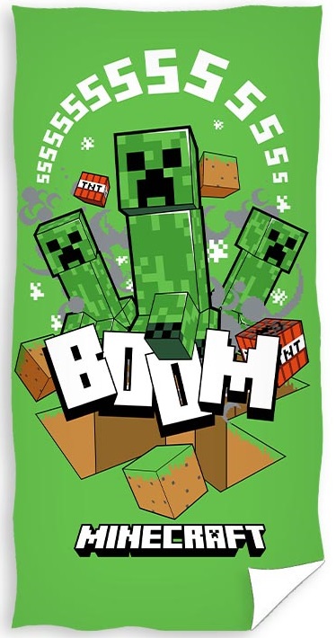 Billede af Minecraft Badehåndklæde - 100 procent bomuld