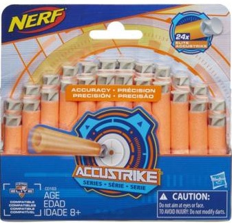 Se NERF - N-Strike Accustrike 24 stk. Nerf pile/Dart hos MM Action