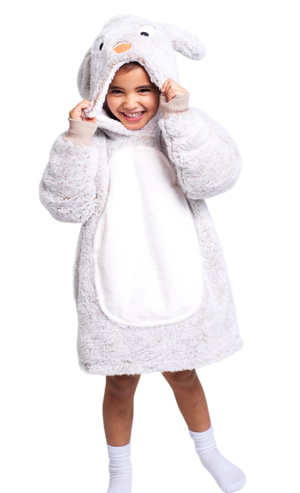 Noxxiez Cuddle Hoodiez - Kanin,  Small (3-6 år)