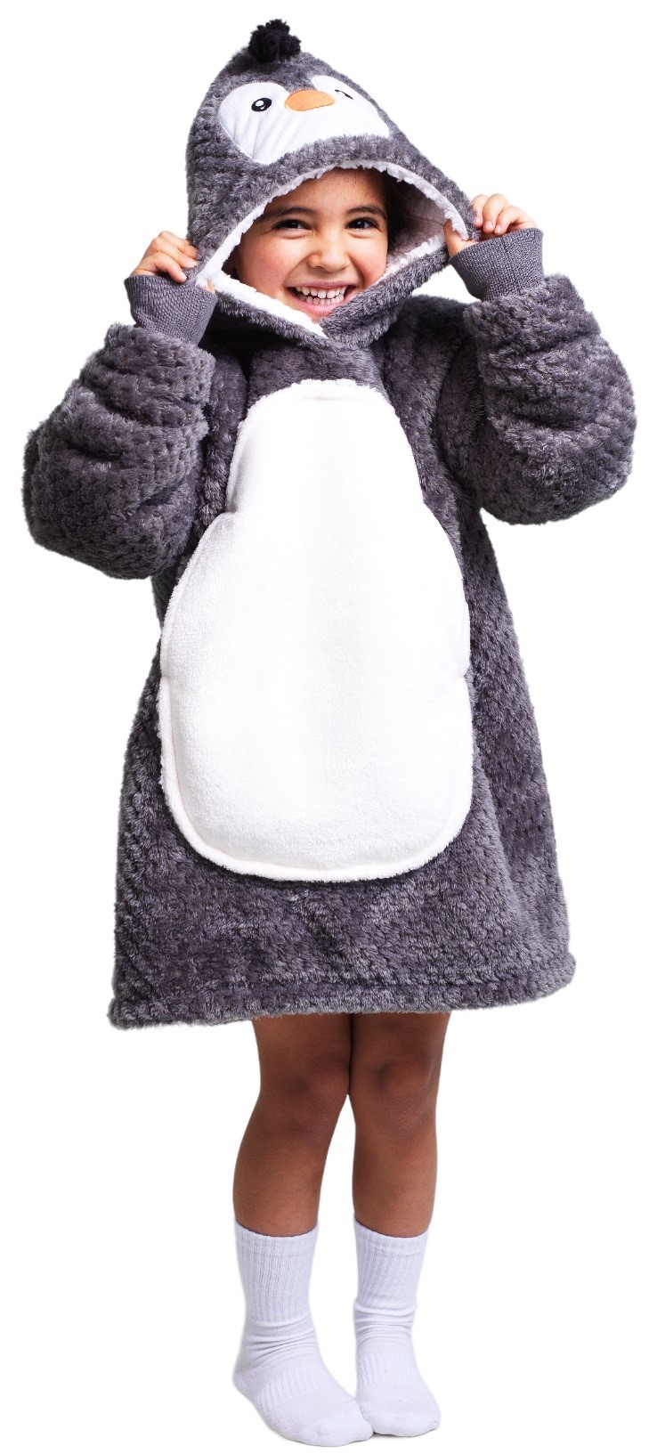 Se Noxxiez Cuddle Hoodiez - Pingvin, Small (3-6 år) hos MM Action