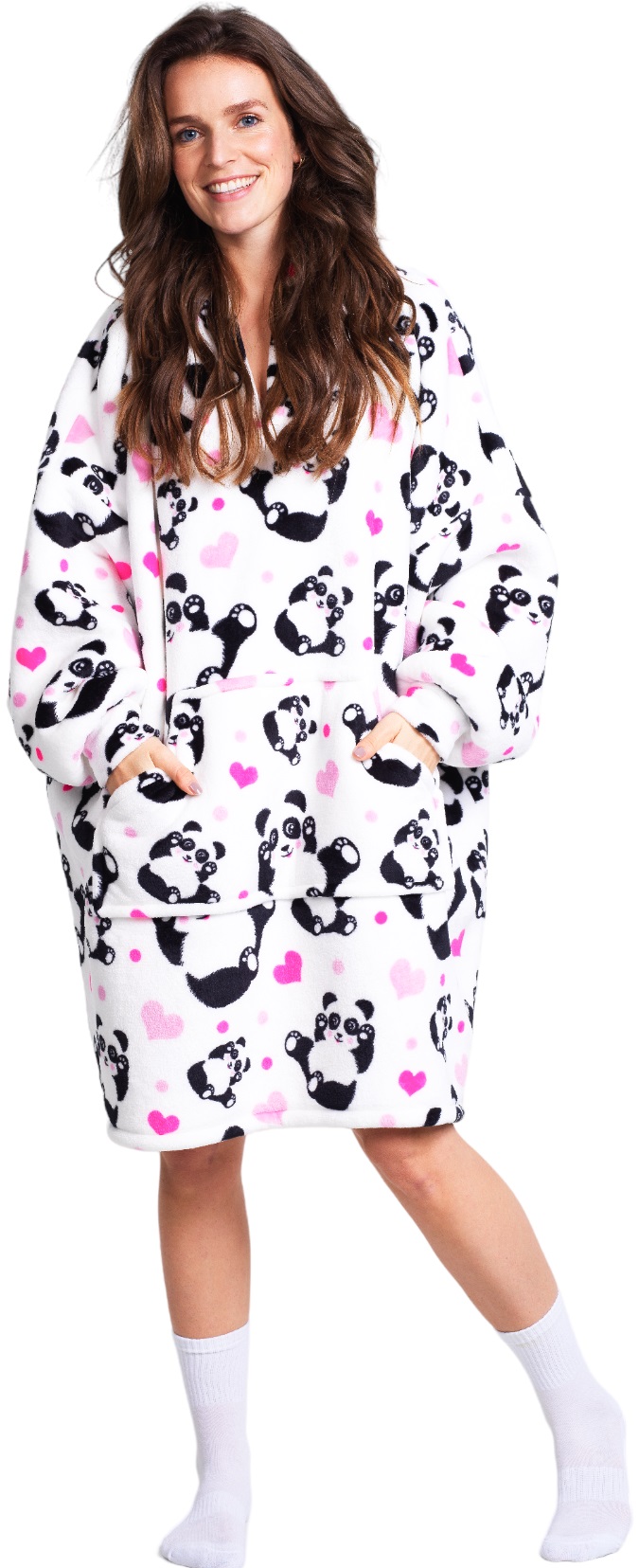 Se Noxxiez Cuddle Voksen Hoodiez - Panda hos MM Action