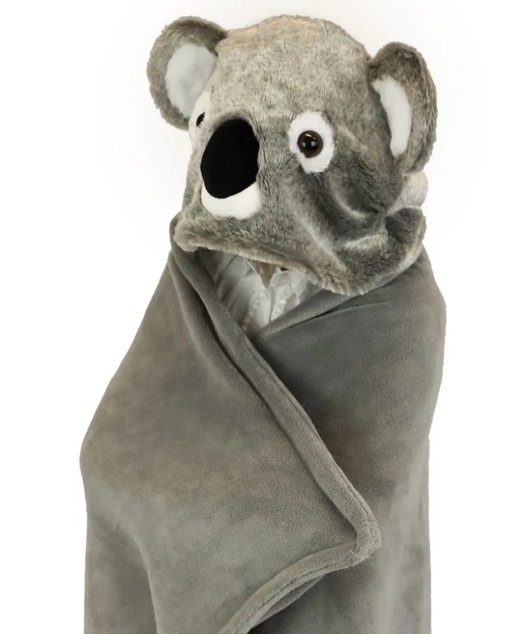 Billede af Noxxiez dyre tæppe med hætte - Koala