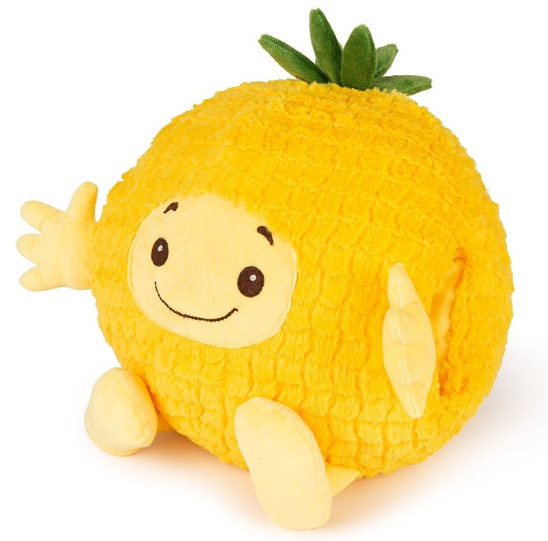 Billede af Noxxiez Kæmpe bamse, håndvarmer og pude - Ananas