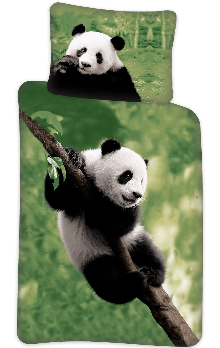 Se Panda Junior Sengetøj 100X140 Cm - 100 Procent Bomuld hos MM Action