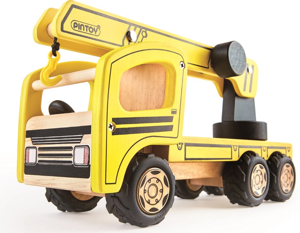 Pintoy Kran Lastbil Trælegetøj