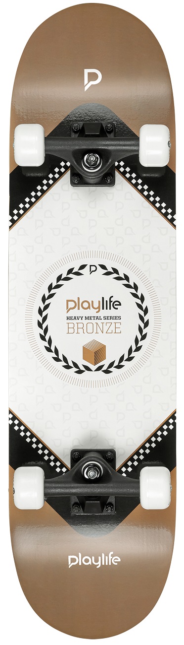 Billede af Playlife Heavy Metal Bronze Skateboard