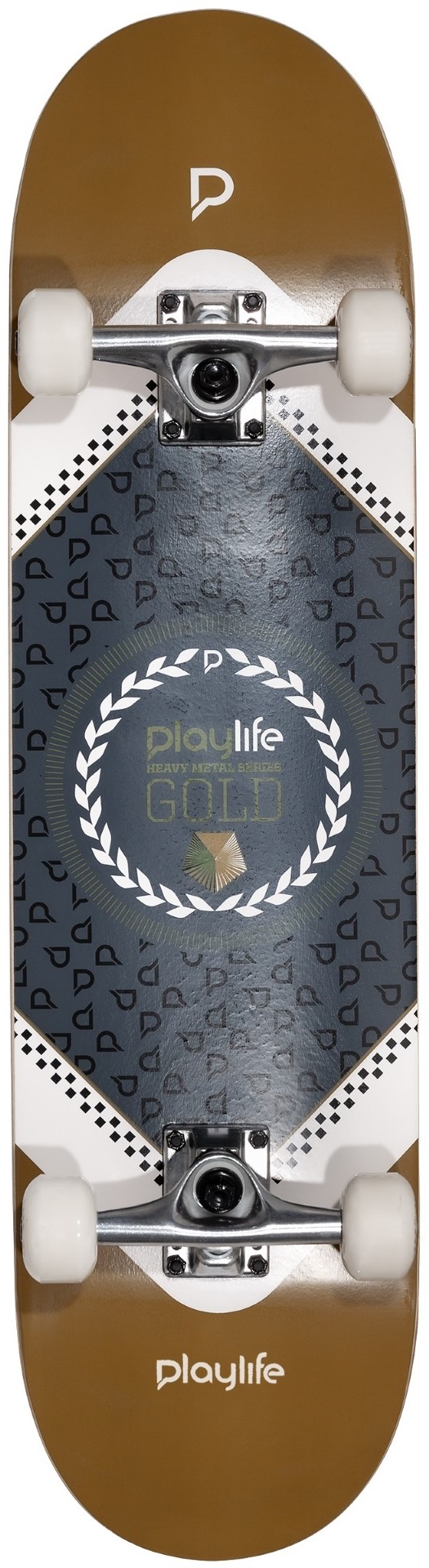 Se Playlife Heavy Metal Gold Skateboard hos MM Action