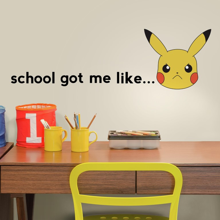 Billede af Pokemon PIKACHU Faces Wallstickers