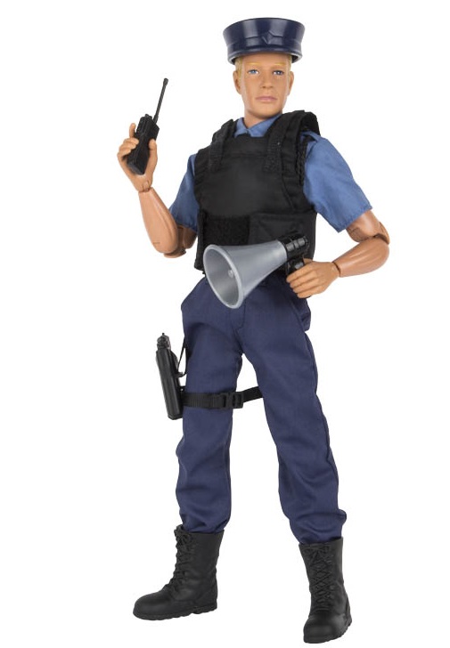 Se Politibetjent Action Figur 30,5cm med tilbehør (Model A) hos MM Action