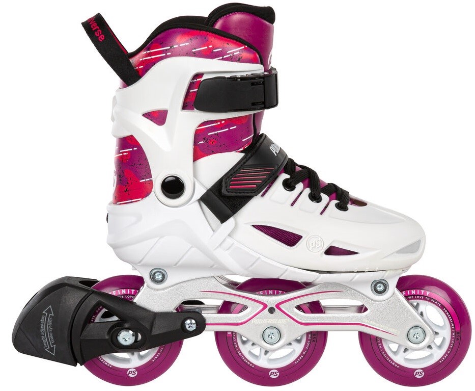 Se Powerslide Phuzion Universe 3WD Pink Inliners Rulleskøjter hos MM Action