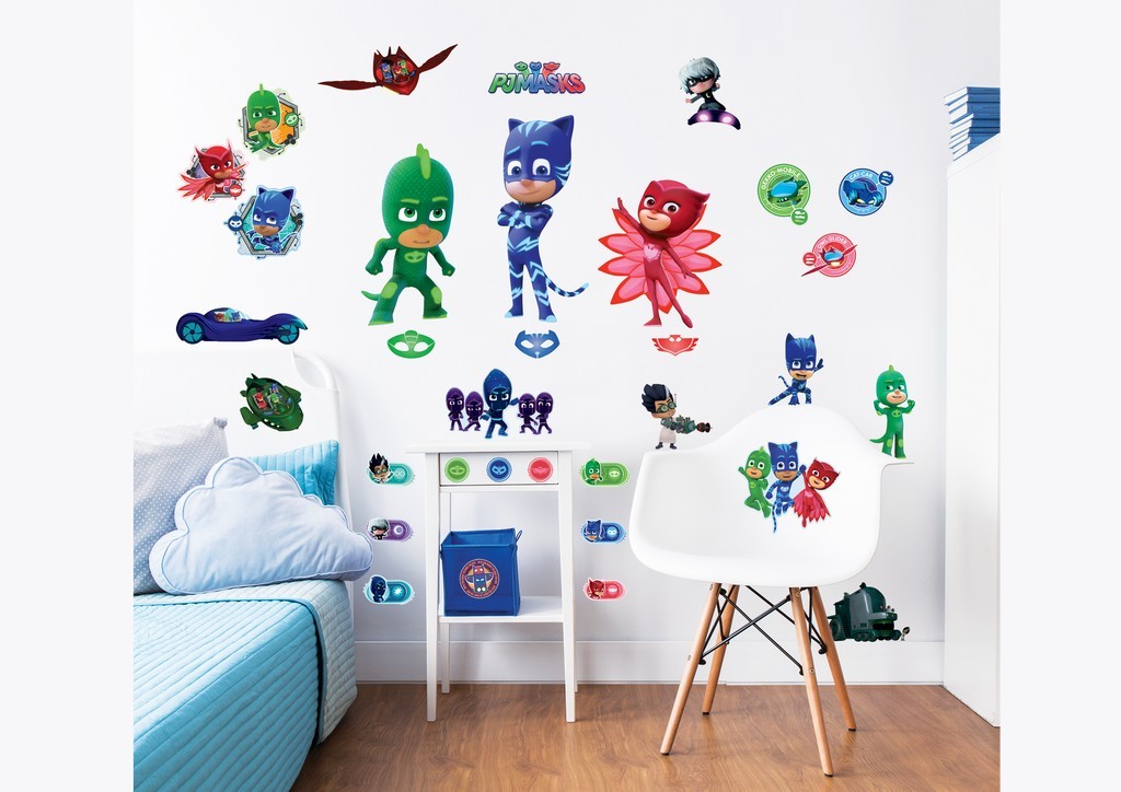 Pyjamasheltene Masks Wallstickers (Udgået)