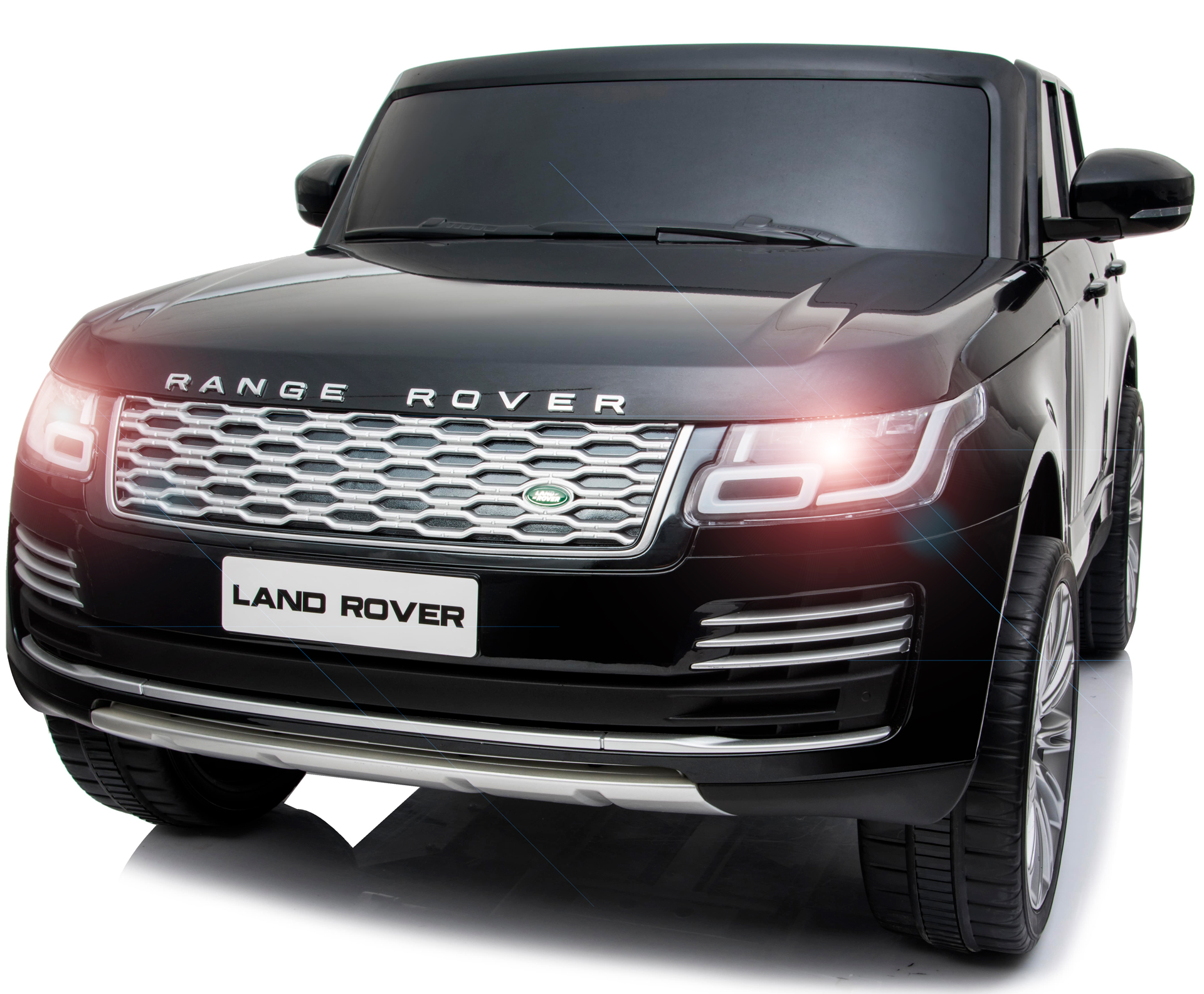 Range Rover Sport XL Elbil til børn m/Lithium + Gummihjul + Lædersæde