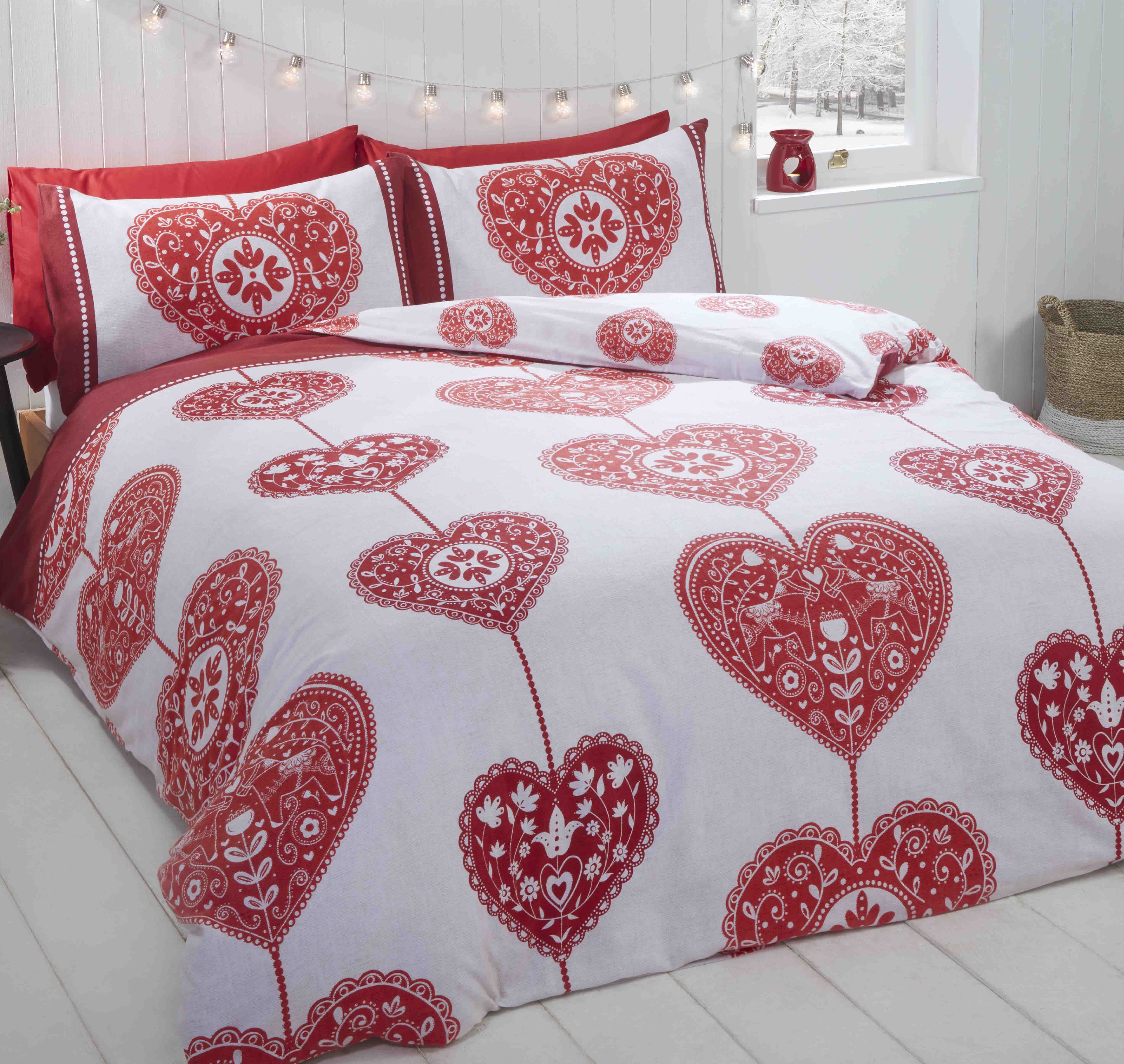 Scandi Hjerte R dt Senget j Til Dobbeltdyne 200x200cm Kr 279 P 