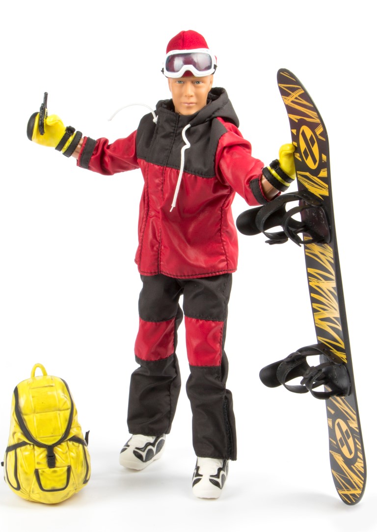 Billede af Snowboarder Action Figur med tilbehør 30,5cm