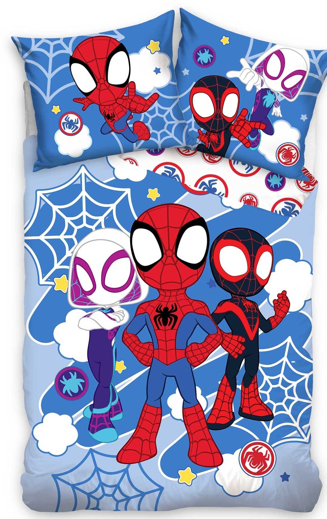 Billede af Spiderman Sengetøj 150 x 210 cm - 100 procent bomuld hos MM Action
