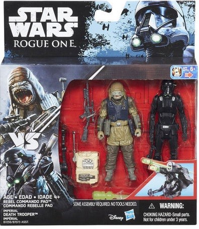 Se Star Wars R1 Twin Rebel Commando Pao & Death Trooper figurer 9,5cm hos MM Action