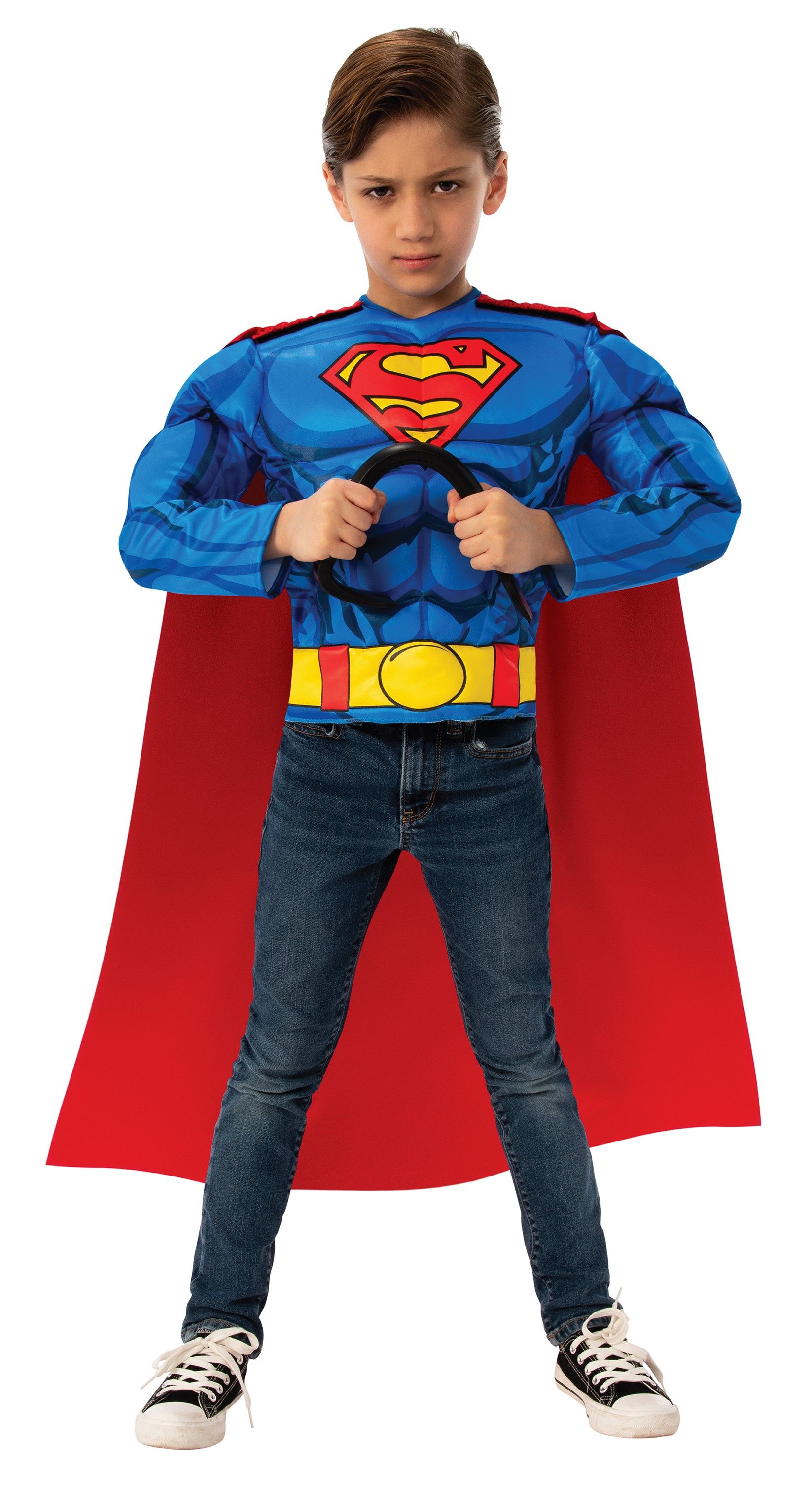 Se Superman Muskeltop og kappe Udklædning hos MM Action