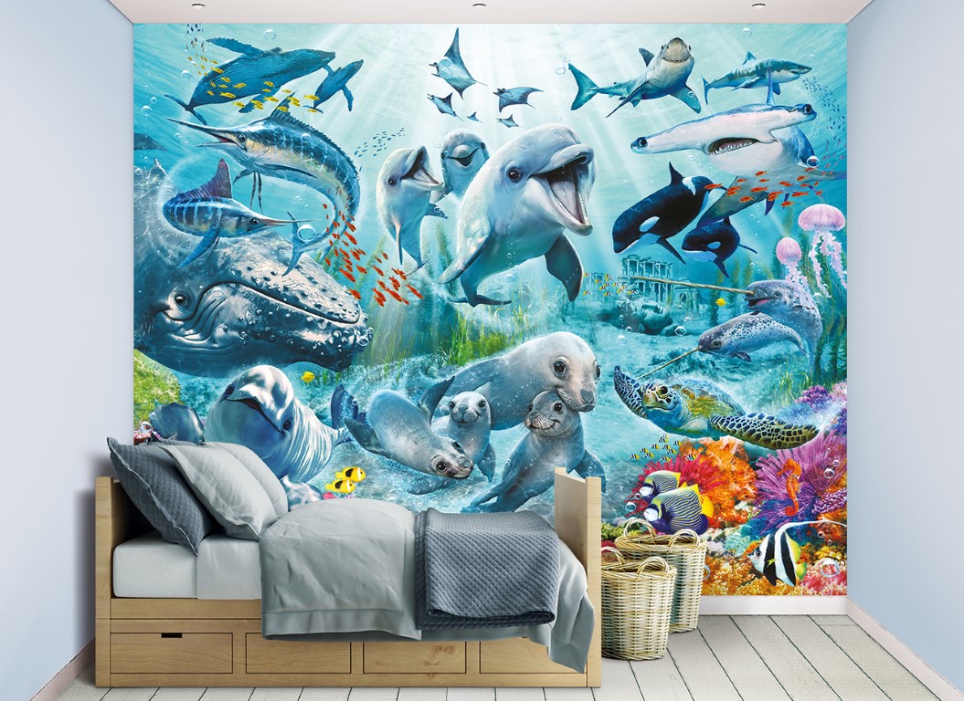 Billede af Under havet / Under the Sea tapet 243 x 305 cm